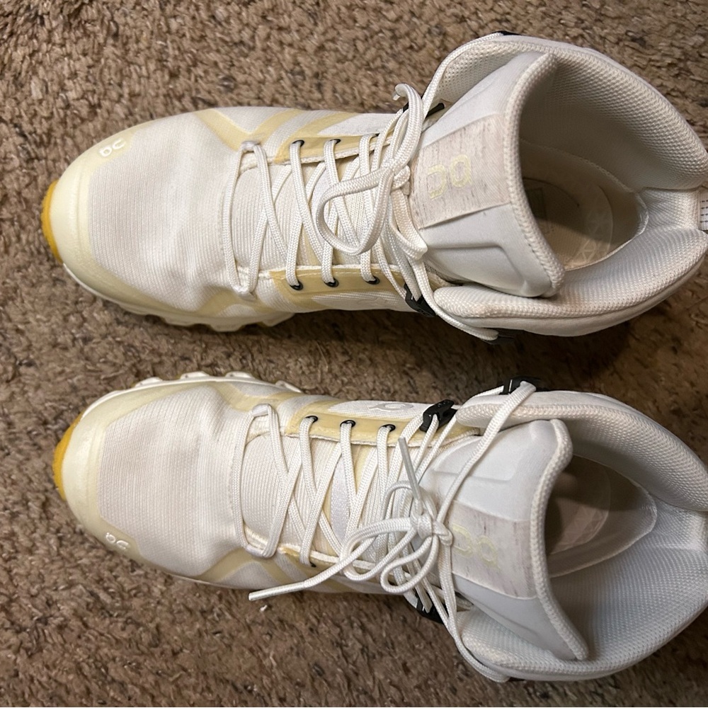 On Running Cream Athletic Sneakers